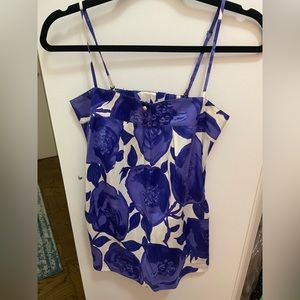 J. Crew Collection Floral Silk Tank - size 2